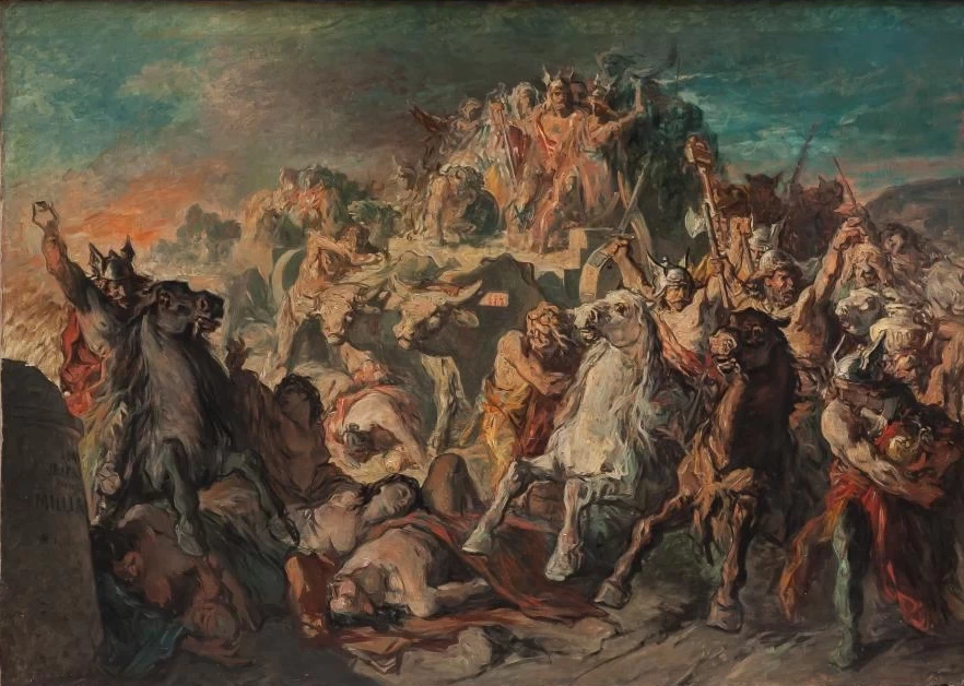 Ulpiano Checa - Barbari, attribuito